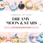 Dreamy Moon & Stars